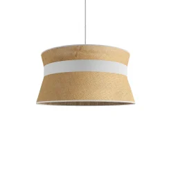 Suspension SANTIAGO coloris beige/blanc 19 x 38 cm - 4MURS