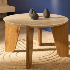 Table basse CAROLE coloris travertin - 4MURS