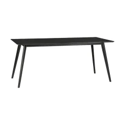 Table de salle à manger ANGOR coloris noir 90 x 180 cm - 4MURS