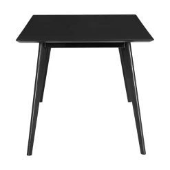 Table de salle à manger ANGOR coloris noir 90 x 180 cm - 4MURS