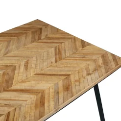 Table de salle à manger FARROW Teck naturel 90 x 180 cm - 4MURS