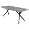 Table de salle à manger LOVA coloris gris béton 160 x 90 cm - 4MURS