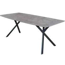 Table de salle à manger LOVA coloris gris béton 160 x 90 cm - 4MURS