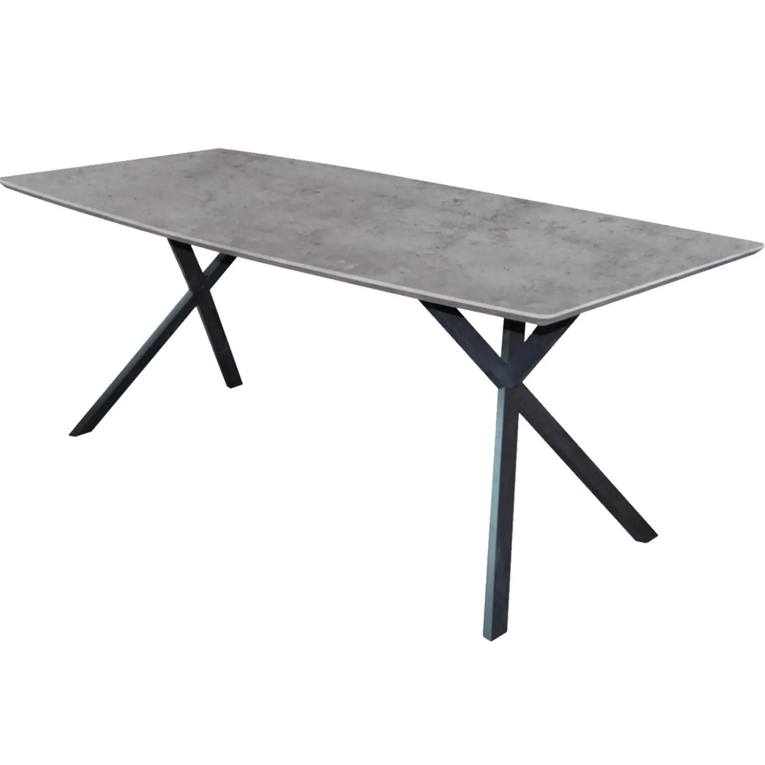Table de salle à manger LOVA coloris gris béton 160 x 90 cm - 4MURS