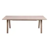 Table extensible ALINE coloris chêne blanchi 100 x 210 cm - 4MURS