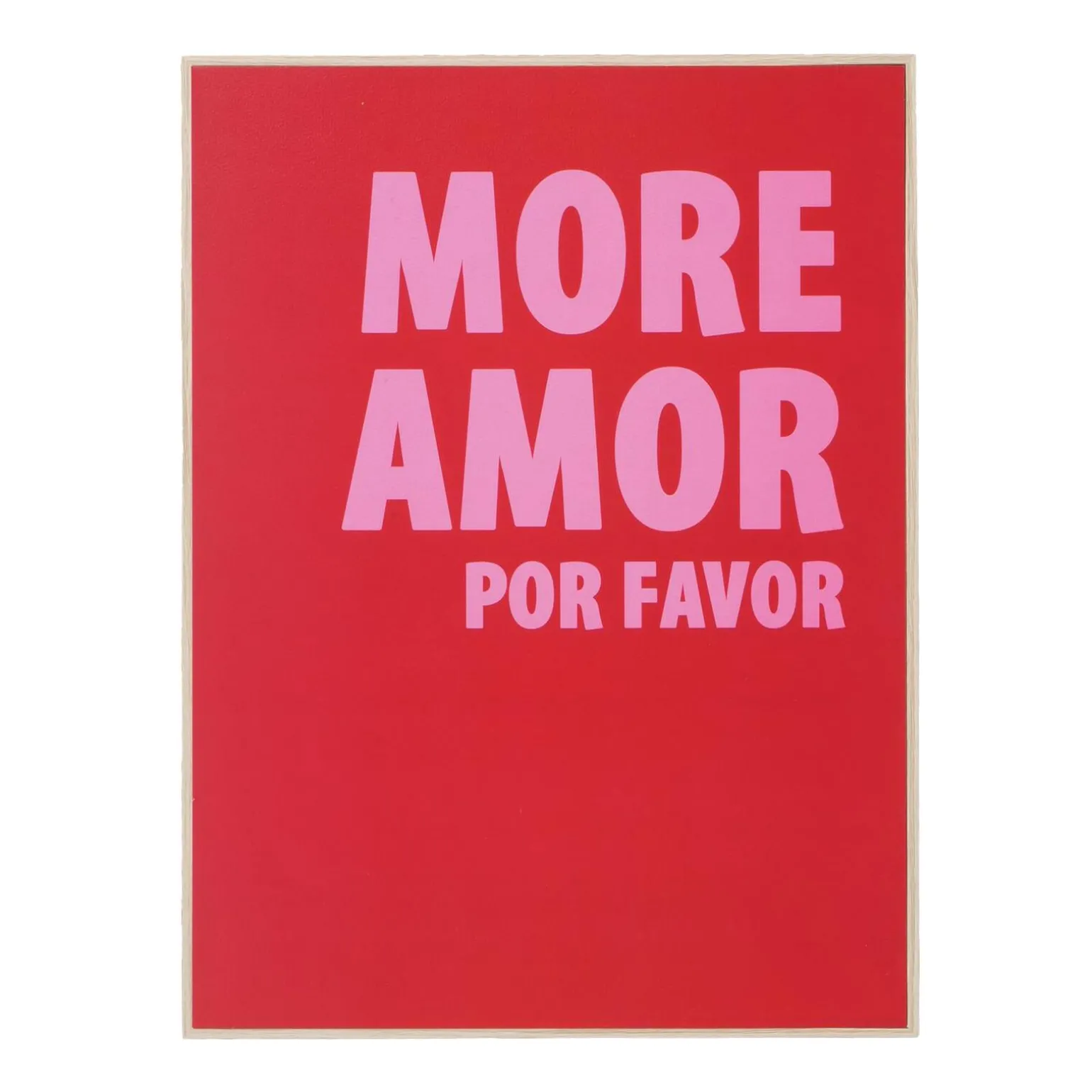Tableau AMOR coloris rouge - 4MURS