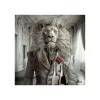 Tableau BINET LION LUXURY coloris noir - 4MURS