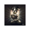 Tableau BINET MICKEY CHIEN coloris noir - 4MURS