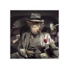Tableau BINET SINGE-MAFIA coloris noir - 4MURS