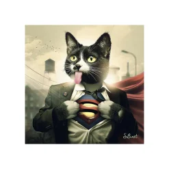 Tableau BINET SUPERCAT coloris noir - 4MURS