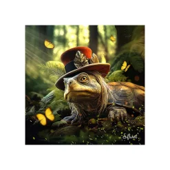 Tableau BINET TORTUE FANTASTIQUE coloris noir - 4MURS