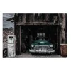 Tableau en verre GREEN CAR coloris gris - 4MURS
