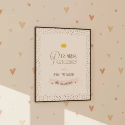 Tableau PRINCESSE coloris blanc - 4MURS