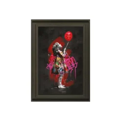 Tableau ROMARIC LA PETITE FILLE ET LE BALLON coloris noir - 4MURS