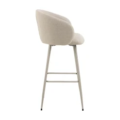 Tabouret de bar ELEANOR coloris beige - 4MURS