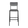 Tabouret de bar TALYA coloris gris - 4MURS