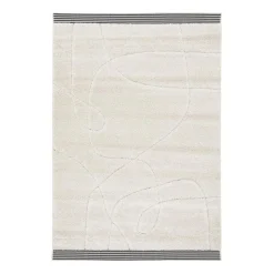 Tapis ARA coloris blanc cassé/noir 120 x 170 cm - 4MURS