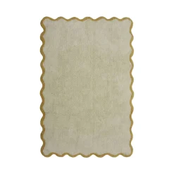 Tapis BLOOM coloris ivoire/moutarde 120 x 170 cm - 4MURS