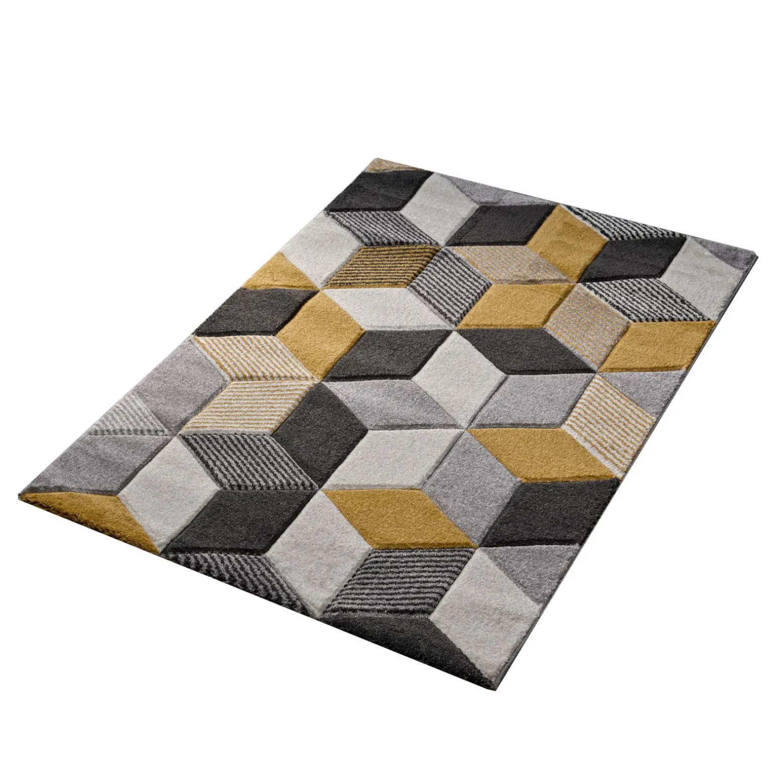 Tapis EZIO coloris jaune 100 x 150 cm - 4MURS