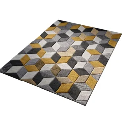 Tapis EZIO coloris jaune 150 x 200 cm - 4MURS
