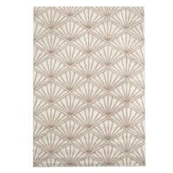 Tapis HARPER coloris blanc 120 x 170 cm - 4MURS