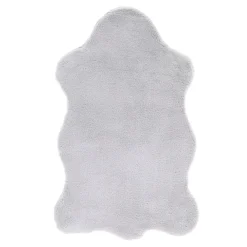 Tapis JAMORA coloris Gris clair 50 x 80 cm - 4MURS