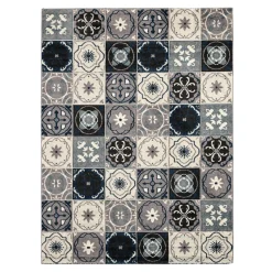 Tapis JERRY coloris bleu 150 x 200 cm - 4MURS