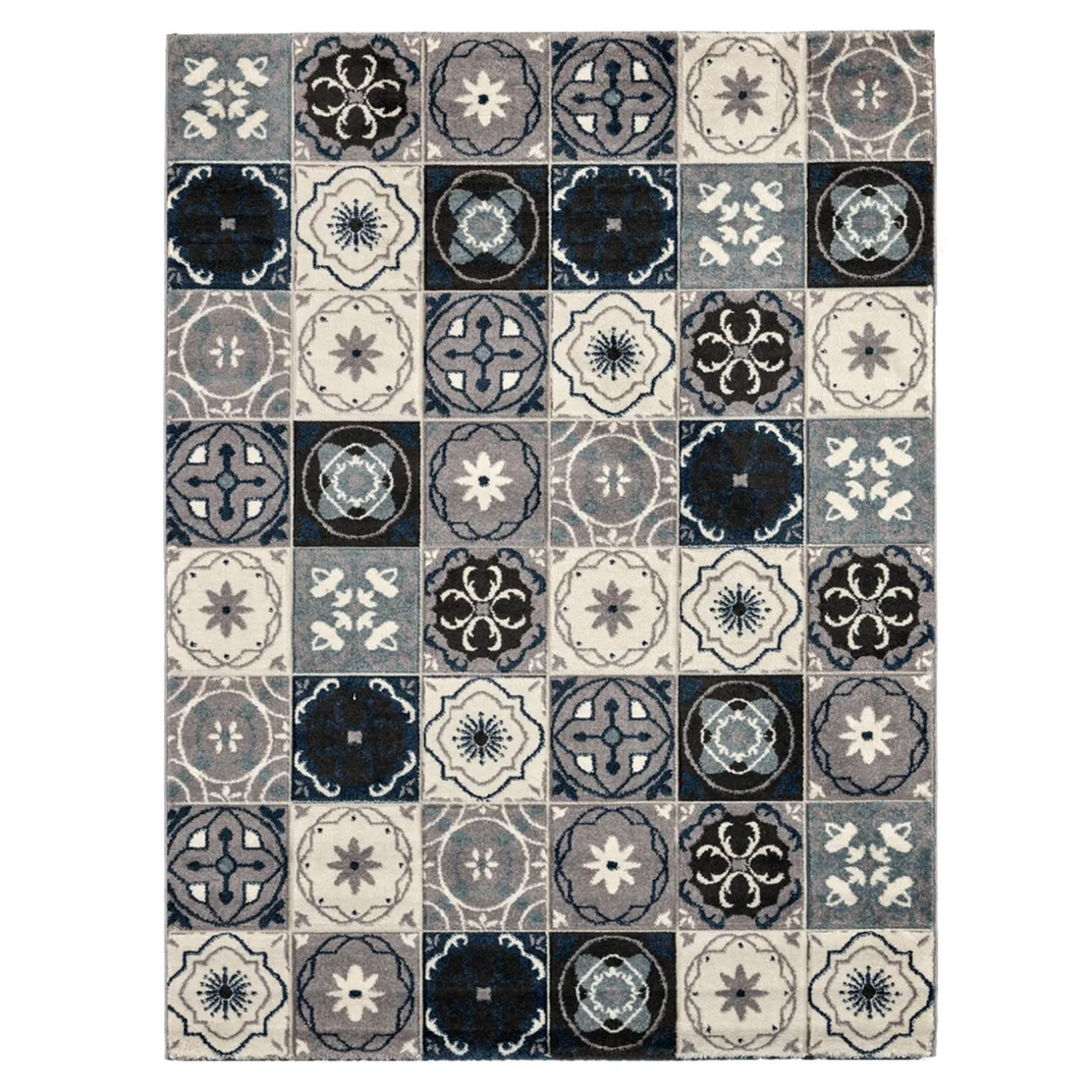 Tapis JERRY coloris bleu 150 x 200 cm - 4MURS