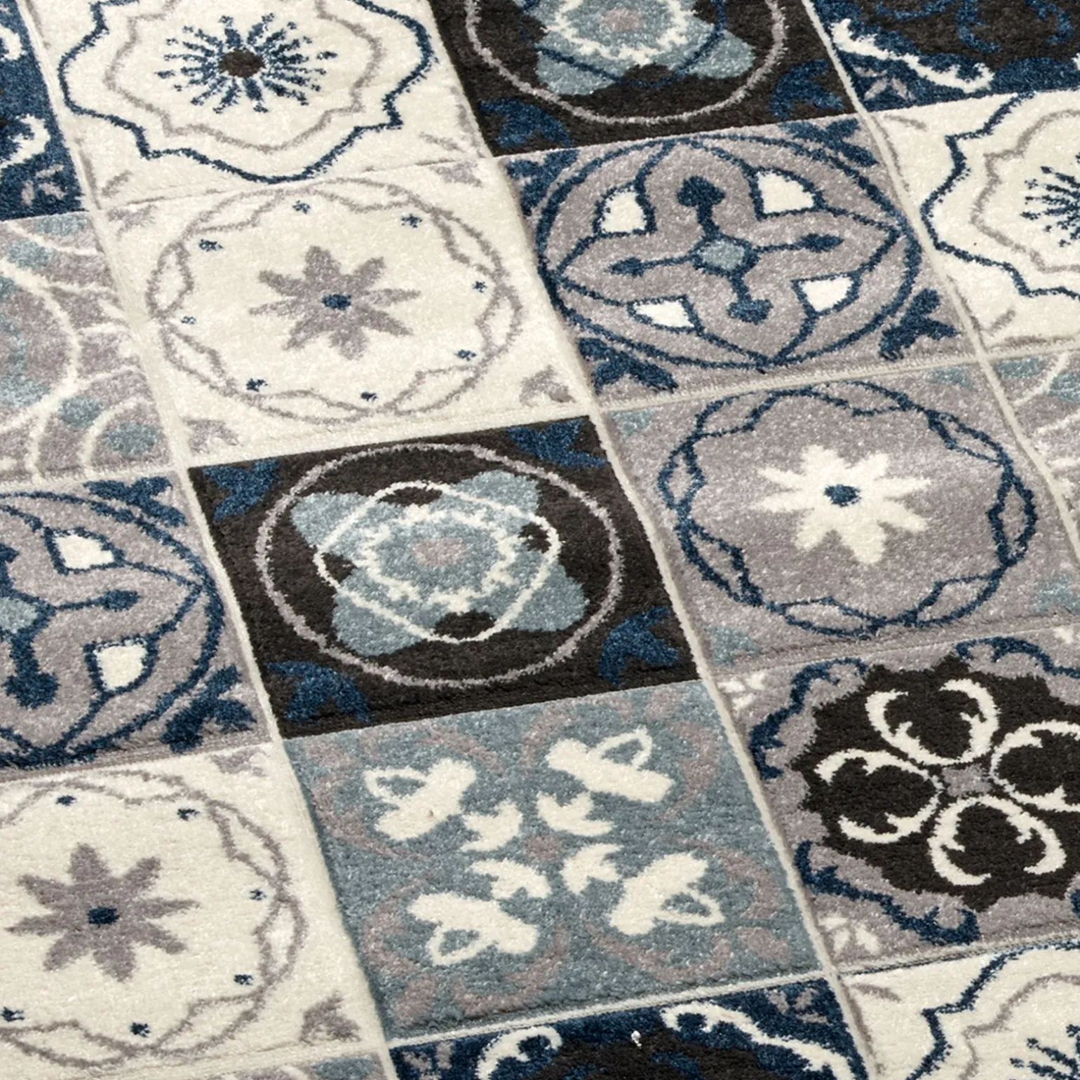 Tapis JERRY coloris bleu 150 x 200 cm - 4MURS