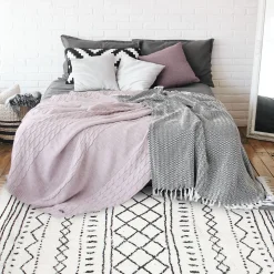 Tapis LAÏLA coloris blanc 130 x 190 cm - 4MURS