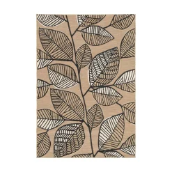 Tapis LIV coloris noir/beige 160 x 230 cm - 4MURS
