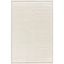 Tapis MANSOUR coloris blanc 160 x 230 cm - 4MURS