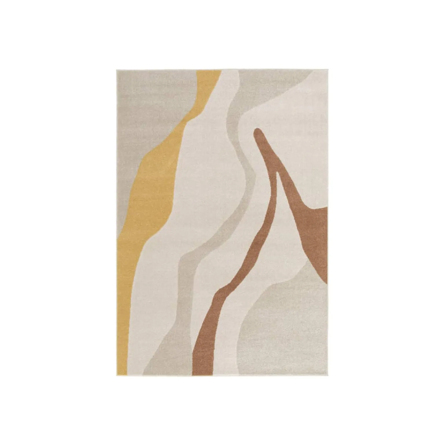Tapis MARMO coloris brun/jaune 160 x 230 cm - 4MURS