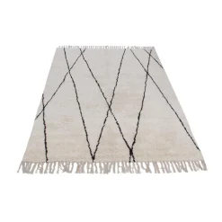Tapis OSCAR coloris blanc 160 x 230 cm - 4MURS