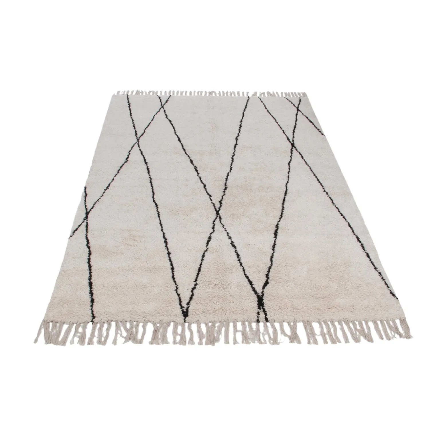 Tapis OSCAR coloris blanc 160 x 230 cm - 4MURS
