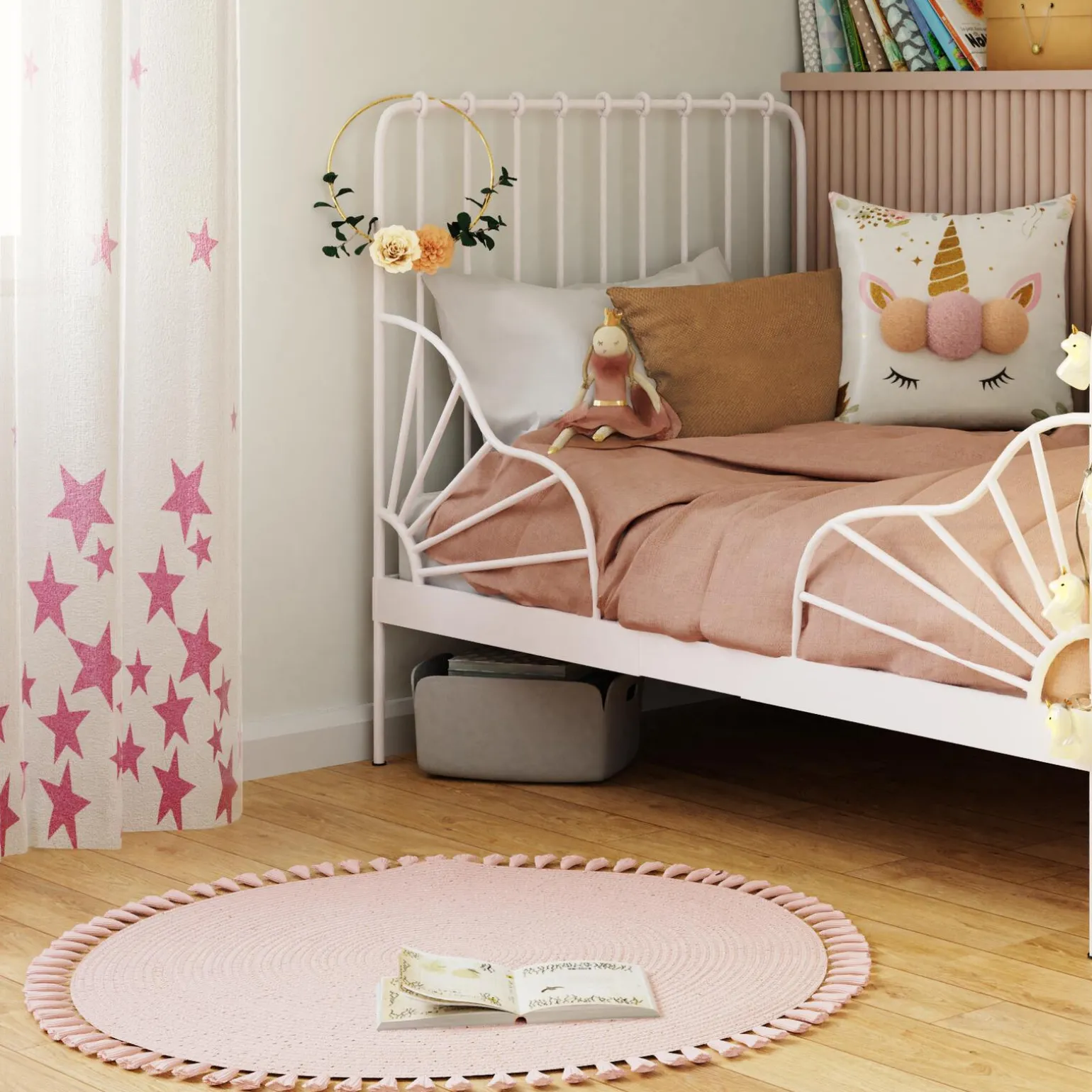 Tapis SANA coloris rose clair - 4MURS