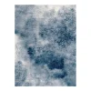 Tapis SEDNA coloris bleu nuit/blanc 170 x 240 cm - 4MURS