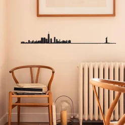 The Line Déco murale métal THELINE NEW YORK XL coloris noir - 4MURS