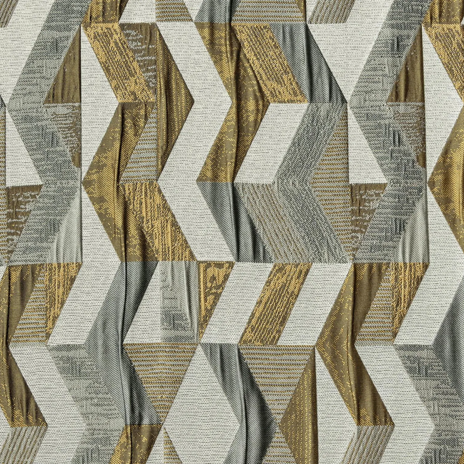Tissu CLOÉ coloris jaune ocre - 4MURS