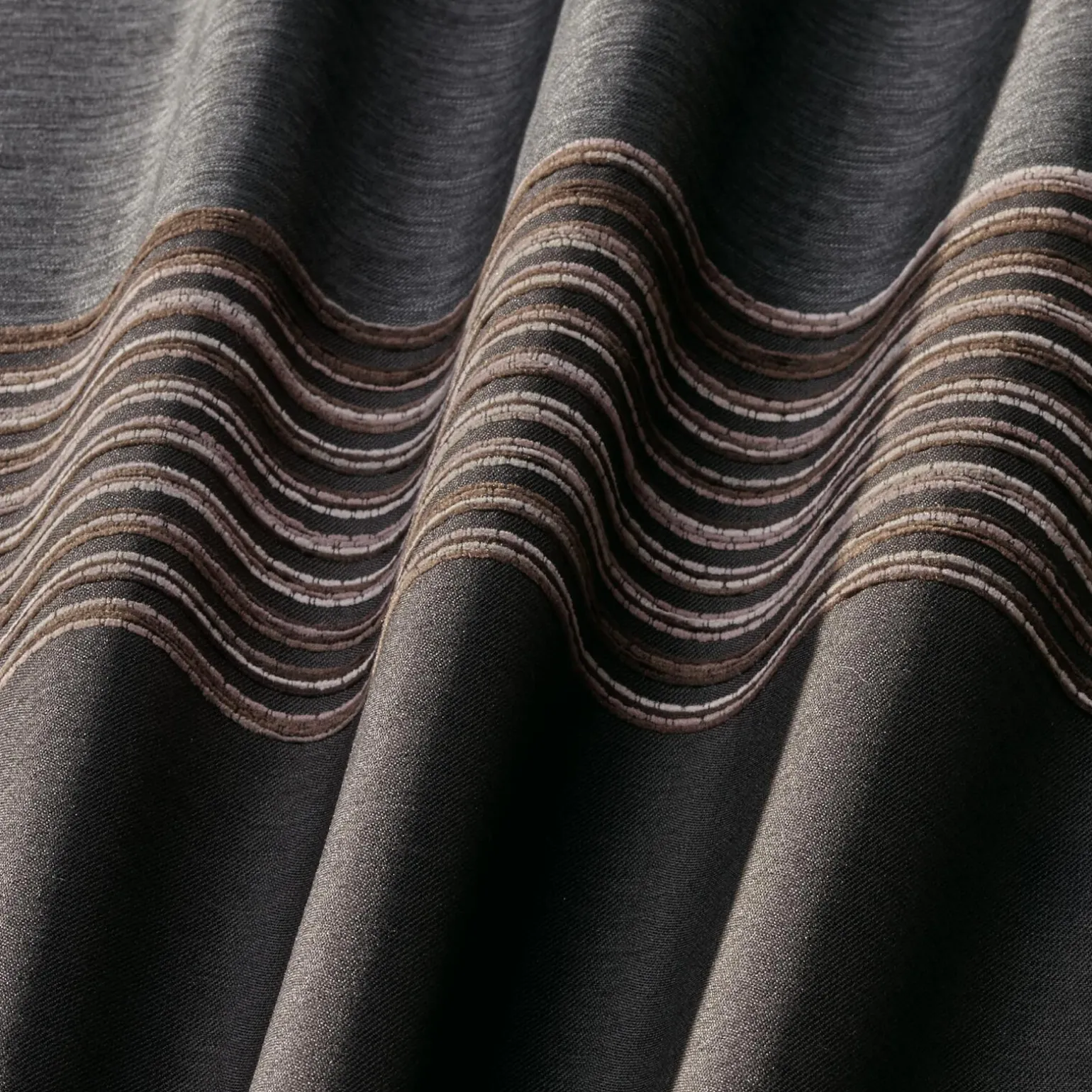Tissu LINEA coloris café - 4MURS