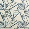 Tissu RENZO coloris bleu paon - 4MURS