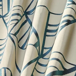 Tissu RENZO coloris bleu paon - 4MURS
