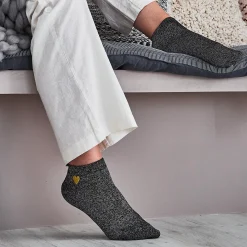Tites Chaussettes Chaussettes LUREX ET COEUR coloris gris - 4MURS
