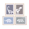 Toile peinte encadrée DINOSAURE 40 x 30 cm - 4MURS