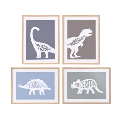 Toile peinte encadrée DINOSAURE 40 x 30 cm - 4MURS