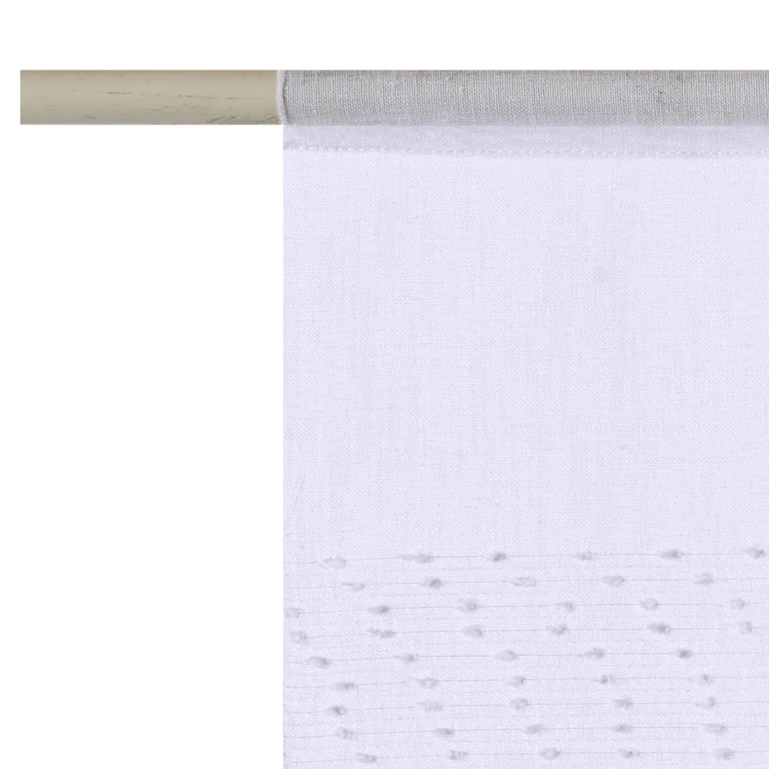 Vitrage FLOCON coloris blanc 45 x 130 cm - 4MURS