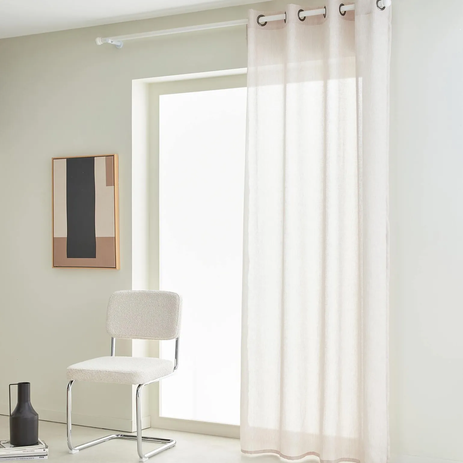 Voilage ADONIS coloris écru 140 x 240 cm - 4MURS