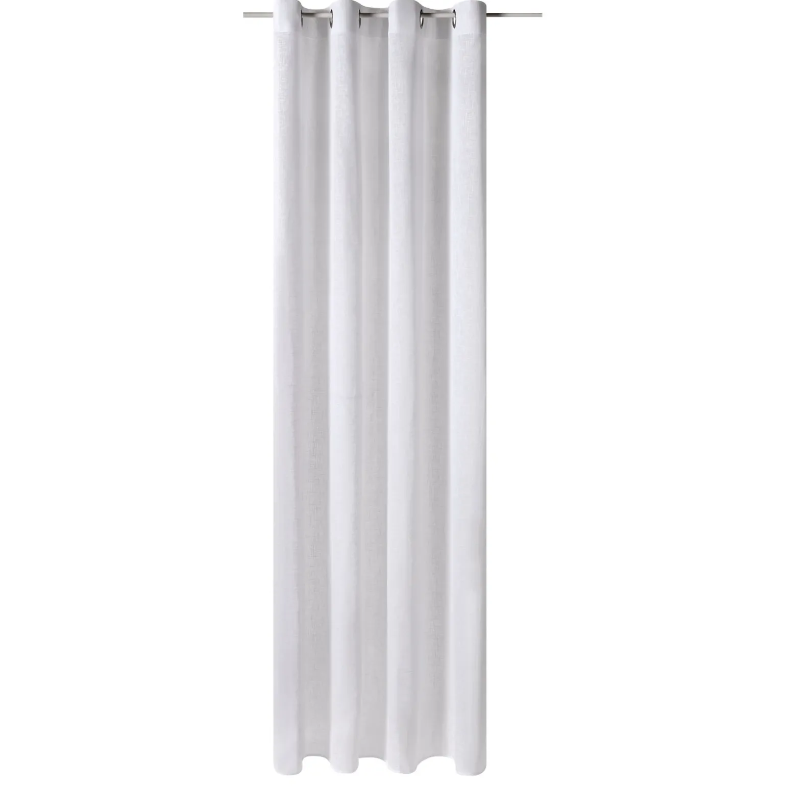 Voilage ASPECT LIN coloris blanc 145 x 260 cm - 4MURS