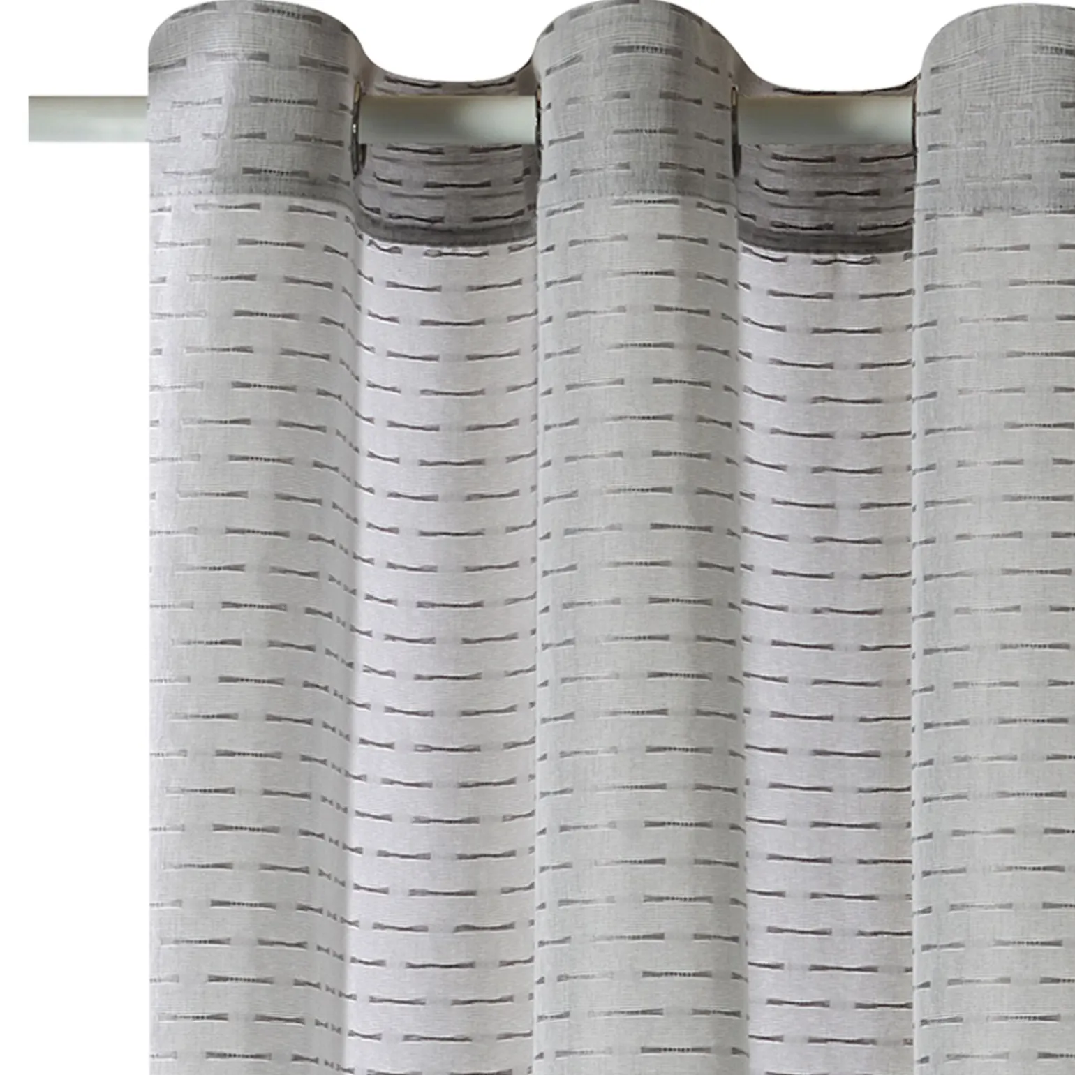 Voilage BEAURECUEIL coloris gris 140 x 240 cm - 4MURS