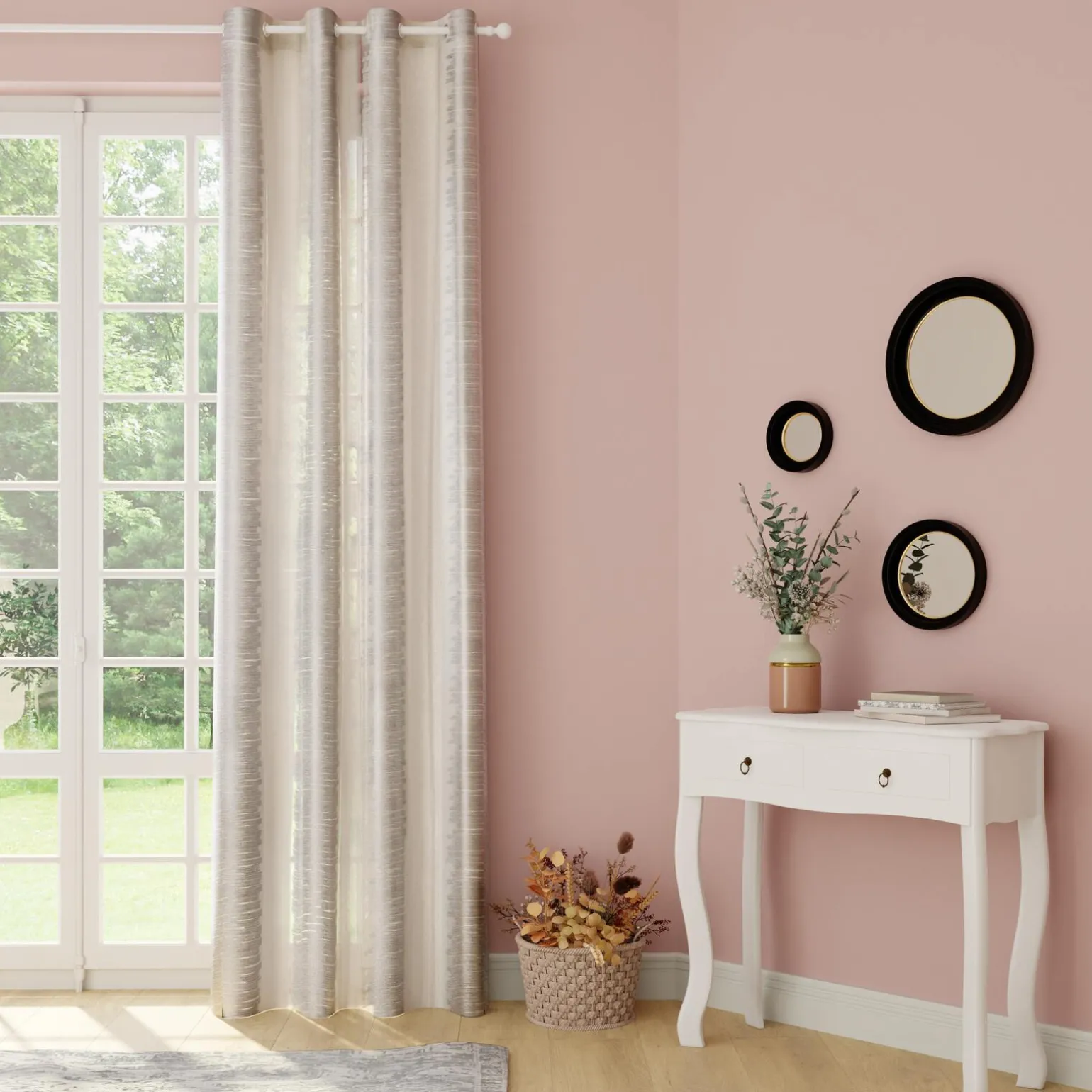 Voilage BLISS coloris blanc 140 x 240 cm - 4MURS